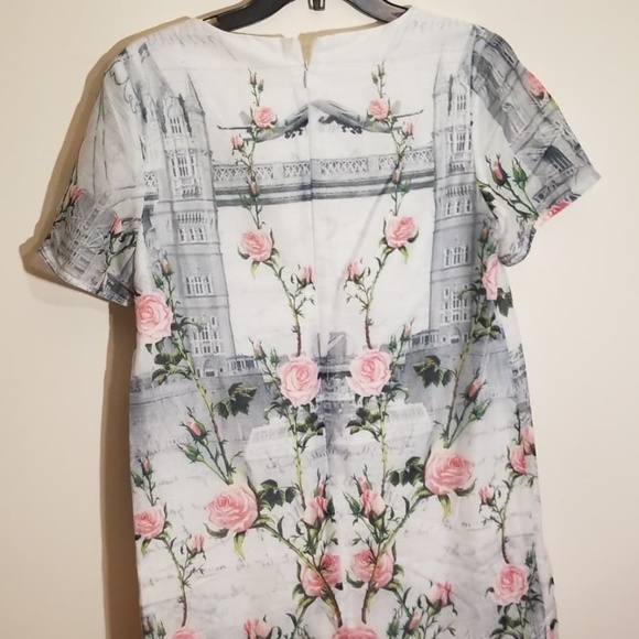 Mini dress sz small rose dress - Picture 2 of 3